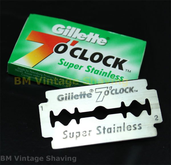 Gillette – 7 O’clock Super Stainless Blades, 5pk