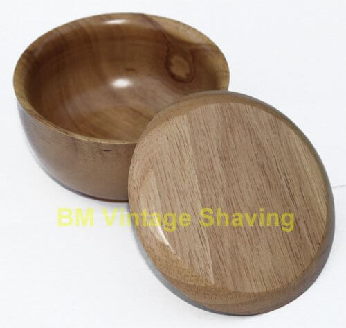 Beech Wood Shaving Bowl with Lid - Large