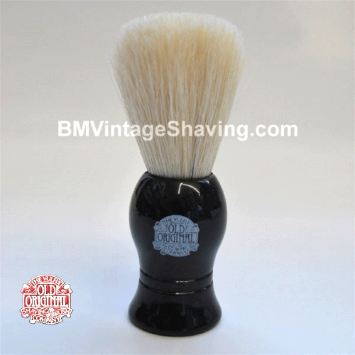 Vulfix Shaving Brush, White Bristle, Black Handle