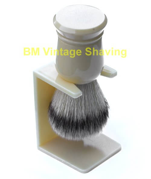 Plastic Shaving Brush Drip Stand, Ivory