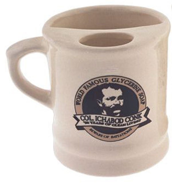 Ceramic Shaving Mug #117 Left