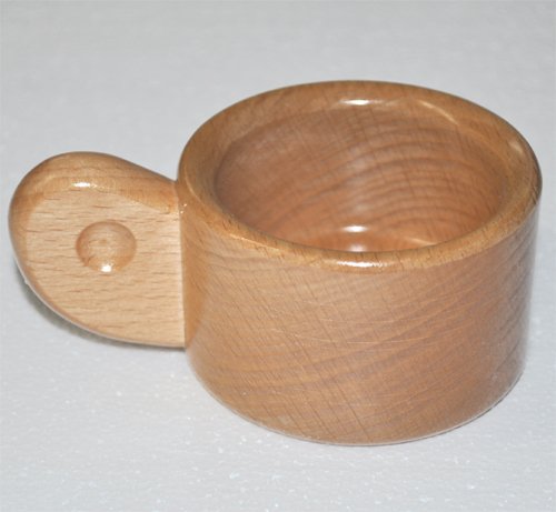 Beech Wood Shaving Mug - Small