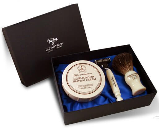 Taylor Shaving Set in Satin-lined Gift Box