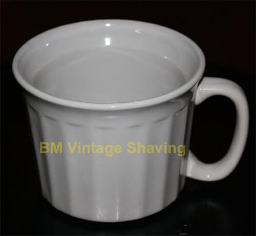 Ceramic Shave Mug - White