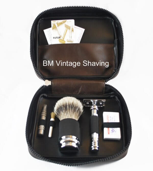 Dovo/Merkur Complete Travel Shaving and Grooming Set