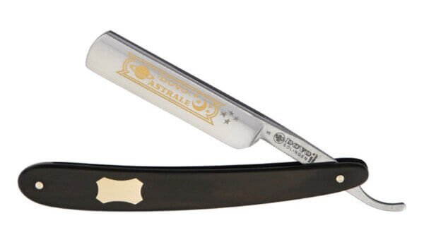 Dovo Straight Razor, N, Ebony Handle with Engraving Plate, 5/8