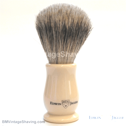 Edwin Jagger Shaving Brush Ivory Super Badger XL