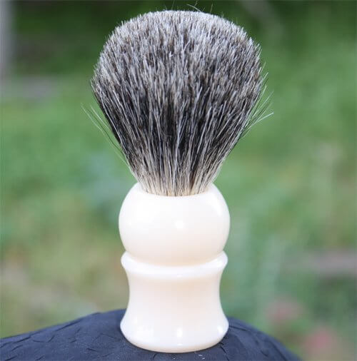 Mixed Badger Shaving Brush - Faux Ivory