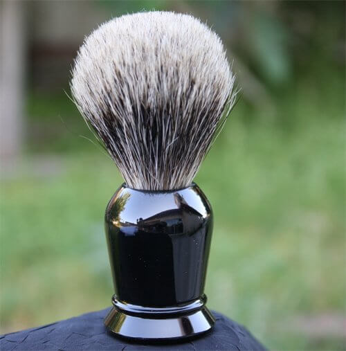 Pure Badger Shaving Brush - Faux Ebony