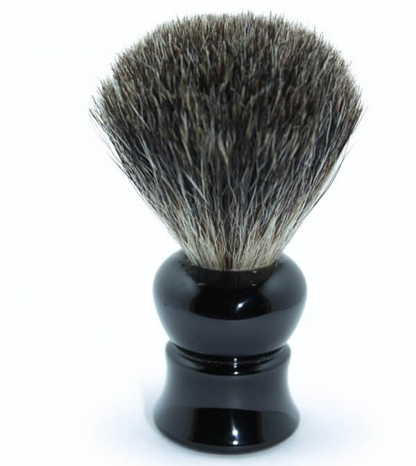 Mixed Badger Shaving Brush - Faux Ebony