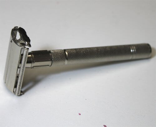 Long Handle Double Edge Safety Razor - Chrome