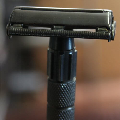 Double Edge Safety Razor Long Handle - Charcoal