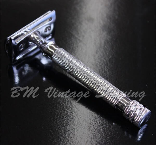 Double Edge Safety Razor - Chrome Long Handle