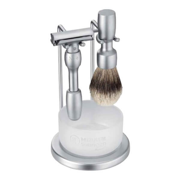 Merkur 4pc Vision Shaving Set Satin Finish