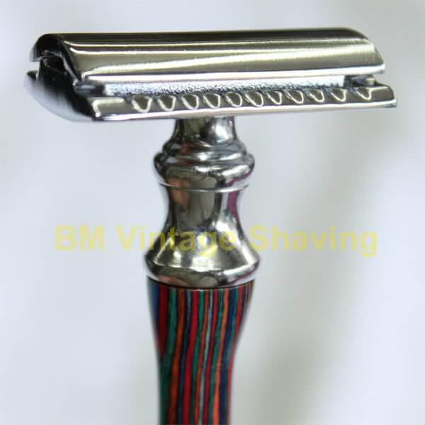 Double Edge Razor - Wooden Handle - Multi Color