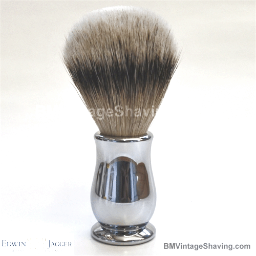 Edwin Jagger Chatsworth Super Badger Shaving Brush Chrome