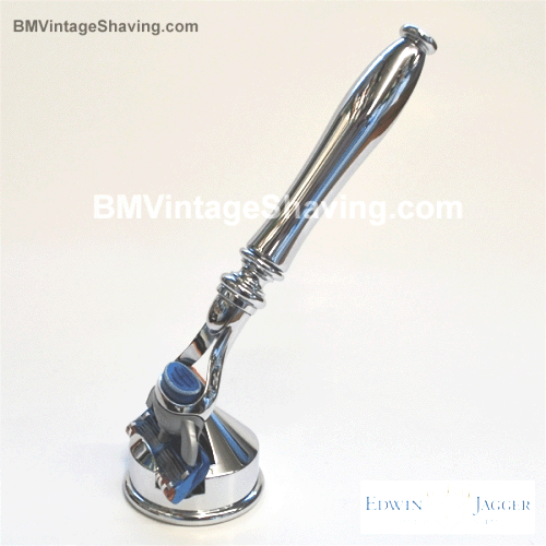 Edwin Jagger Fusion Razor with Cone Stand Chrome