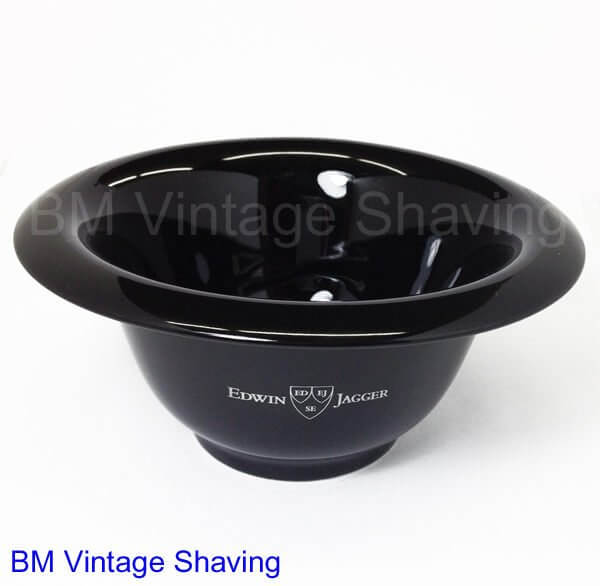 Edwin Jagger Black Porcelain Shaving Bowl