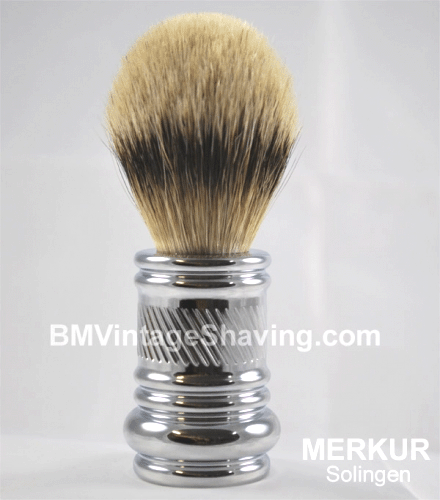 Merkur Barber Pole Shaving Brush 24mm Chrome