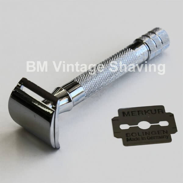 Merkur DE Classic Chrome Moustache Corn Razor