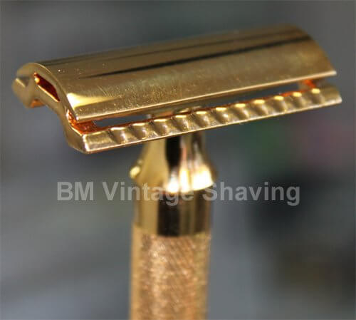 Merkur Heavy Classic Double Edge Safety Razor - Gold Plated