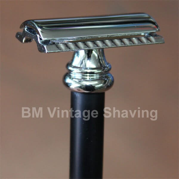 Merkur Barber Pole Double Edge Safety Razor 38C Alum Black