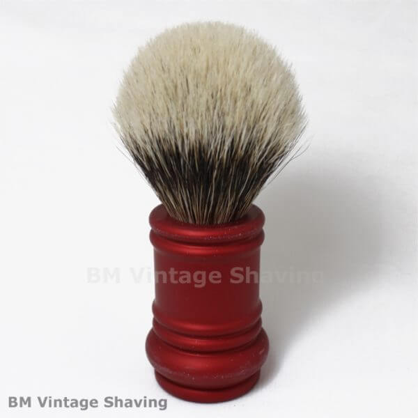 Merkur Barber Pole Shaving Brush 24mm Red