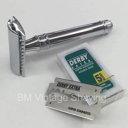 Edwin Jagger Chrome Plated Double Edge Razor