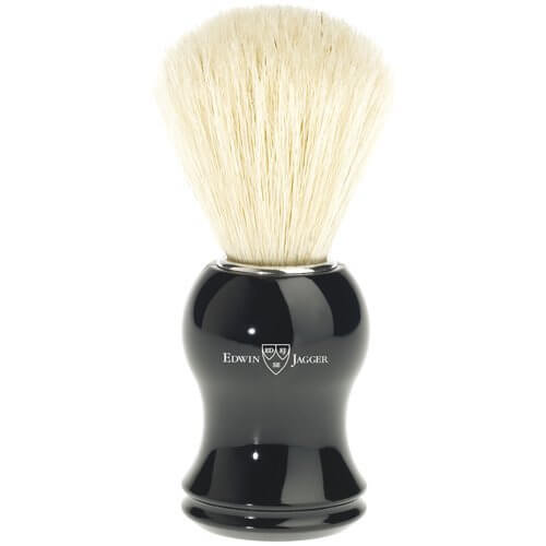 Edwin Jagger Shaving Brush, Pure bristle , Plastic handle, Ebony