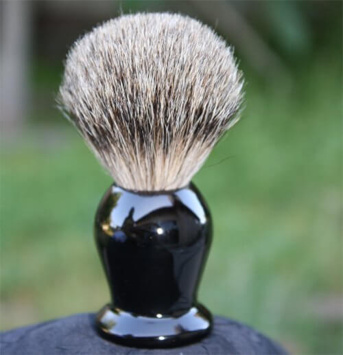 Pure Badger Shaving Brush - Faux Ebony