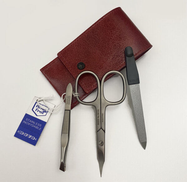 Dovo Manicure cuticle scissors Set - Red Case