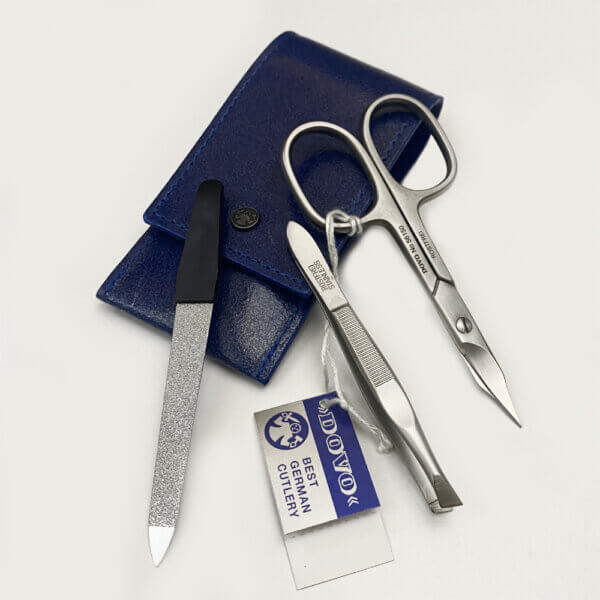 Dovo Manicure cuticle scissors Set - Blue Case