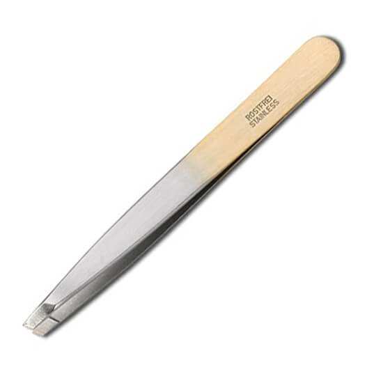 Dovo Silver and Gold Tweezers