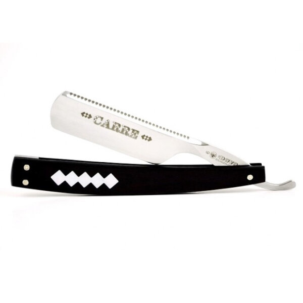 Dovo Straight Razor "Carre" Grenadille  Handle