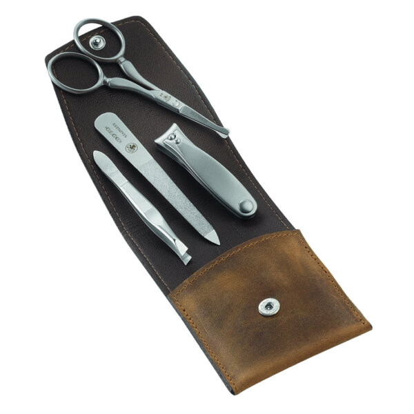 Dovo manicure Set - Light brown Case