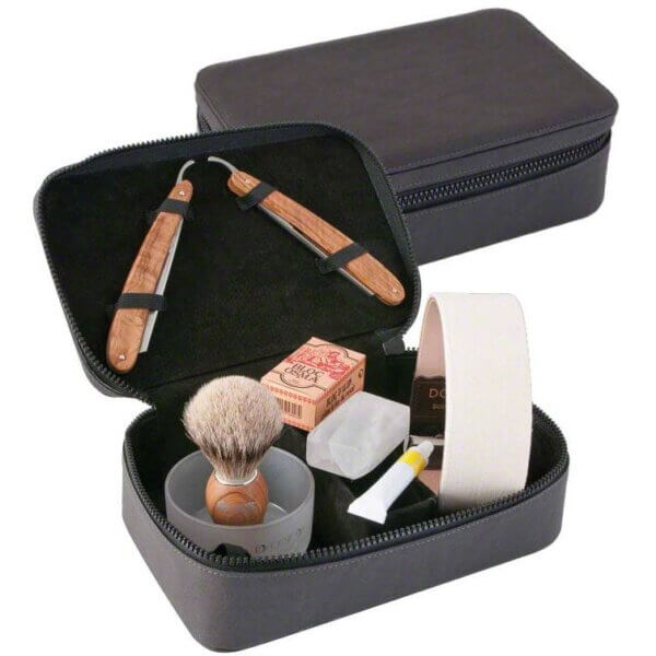 DOVO Straight Razors Travel Shave Set