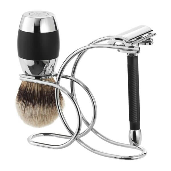 Merkur 3pc Shaving Set Polished  Chrome